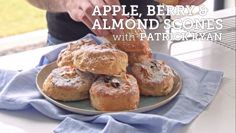 How to make scones with Patrick Ryan - Apple, berry & almond scones